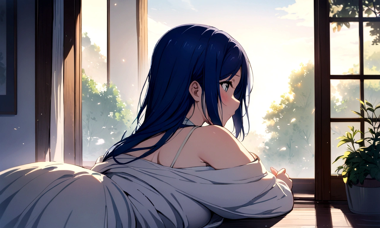 taihou,Big tits,Latest location,Sleeping naked,Not wearing a shirt,Not wearing pants,smiling face