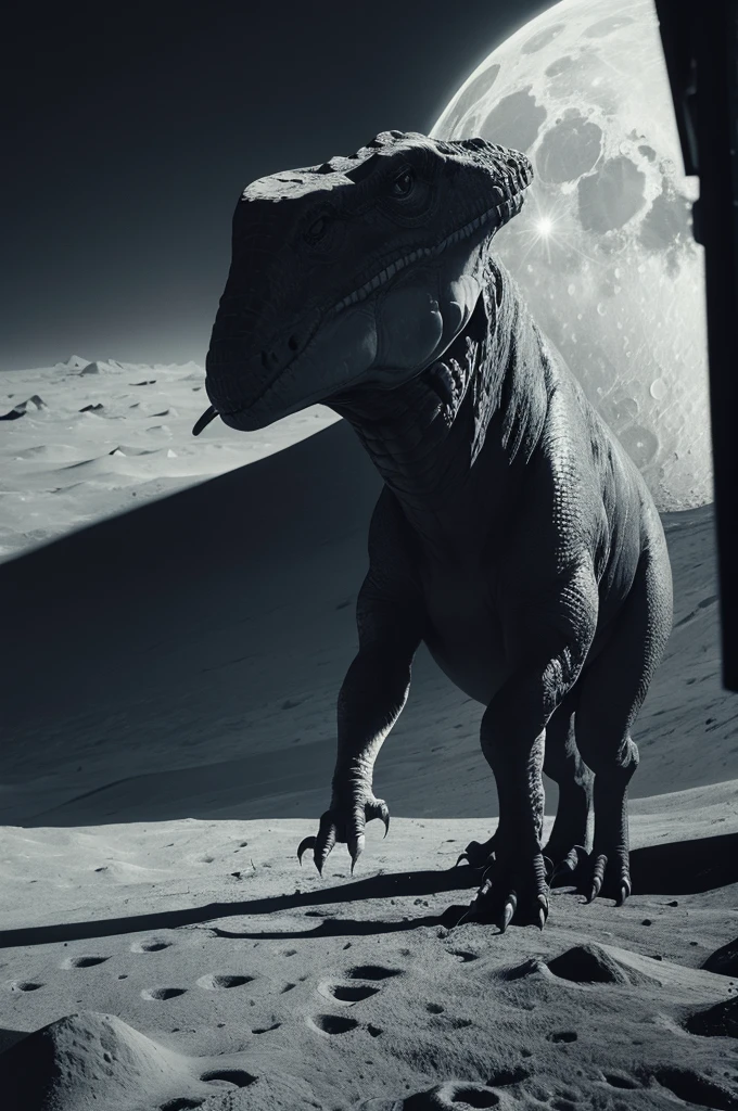 Dinosaur on the Moon