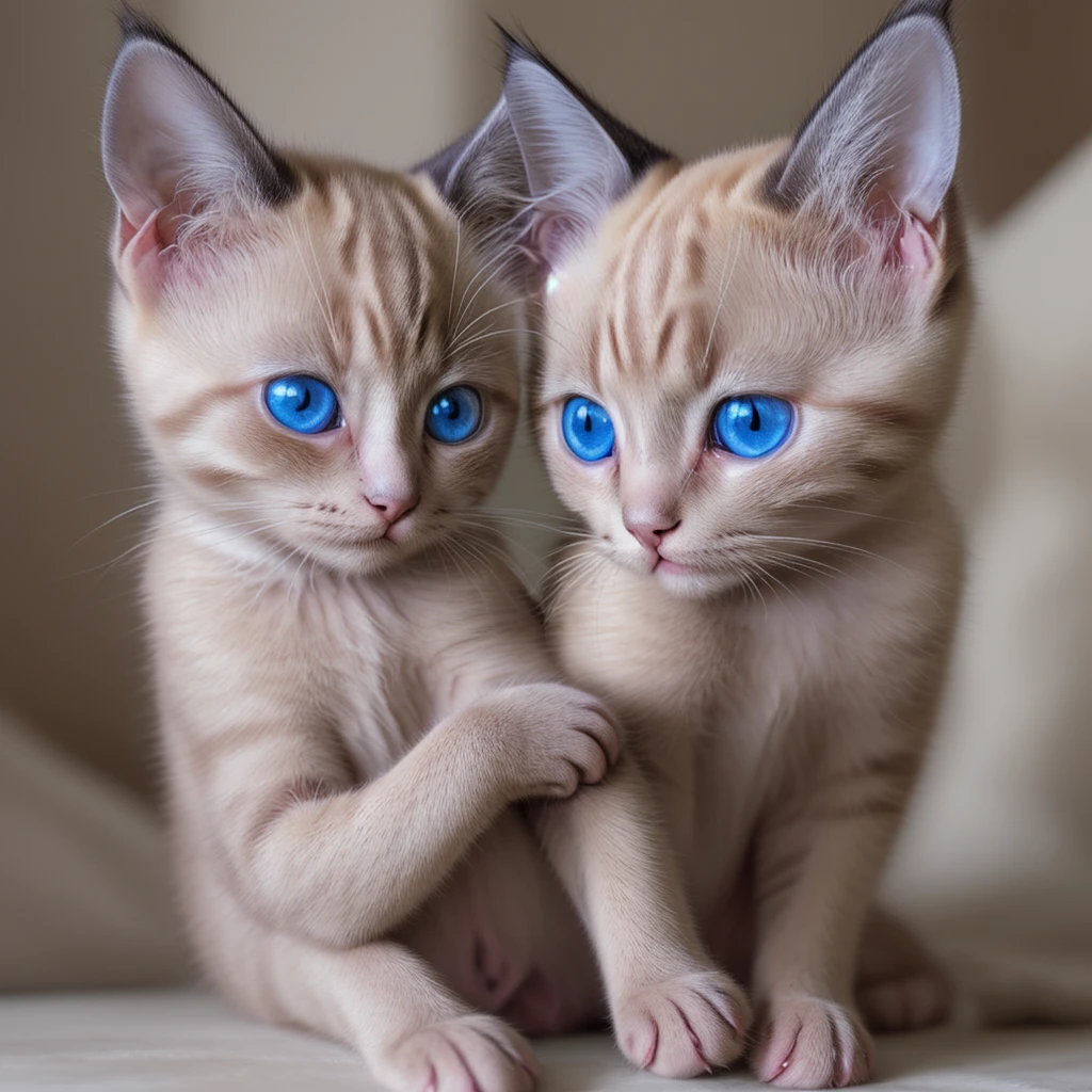 "A young, realistic Siamese kitten, ultra high-quality, a beloved pet, incredibly beautiful with blue eyes. 4K."