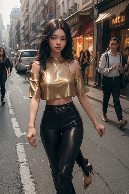 Influential Women, Good shape, Caramel colored skin, Long black hair walking on the street——S2
(masterpiece: 1.4)
(8K, real, RAW photos, best quality: 1.4)
Asian Women of Influence
(1 influencer)
Pretty Face
(real Face: 1.4)
(Rich caramel skin, Black long hair: 1.3)
Stylish Hairdo
realistic Brown Eyes, Beautiful and delicate eyes
(real Skin: 1.3)
