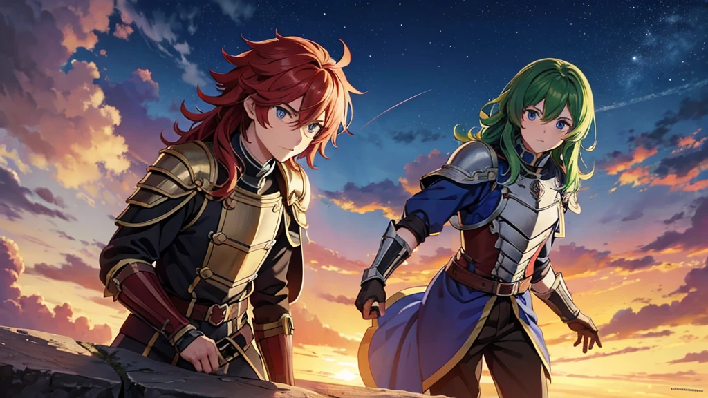 charachter, masculine, Roman anime, Mediovale, ancient armor, que lembre o The Rising of the Shield Hero, but different