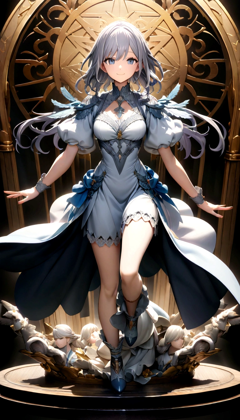 masterpiece, Highest quality, Official Art, Very detailed CG ユニティ 8k 壁紙, Very detailed, figure,Gray Hair,