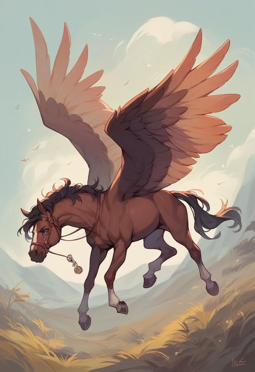a horse with wings