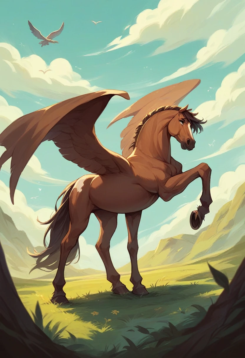 a horse with wings
