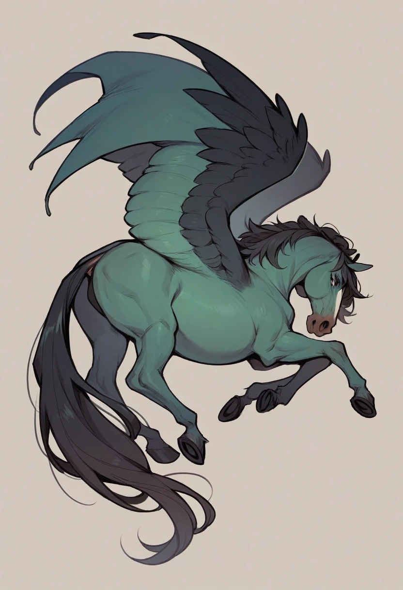 a horse with wings