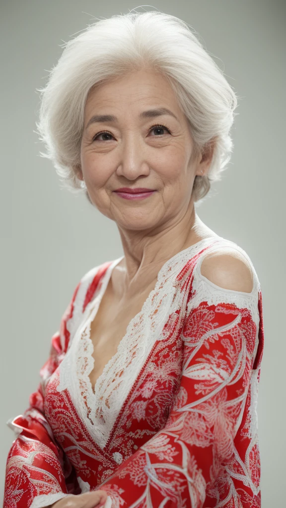 Photo for ID, aunt, Get noticed, ((Fractal Art)), (((masterpiece))), 8K, Clear images, (((alone))), (((Older Japanese Mature))), Pure white background, Natural hairstyle, please lower your arms, wear a flashy bra, gravure, Look forward, ((Elderly mature woman with an old face)), Depict lips accurately,Red lips, Flashy makeup, (((alone))), (((Perfect Anatomy))), Elderly, Pure white background, gravure, Natural upright posture, Look forward, ((Obscene)), From the chest up, Highest quality, Very detailed, Realistic, Very detailed細なスキン, (1 Japanese Mature), (positive), 120 years old, Huge breasts, Mature politician, Glamour, sexy, Pure white skin, Looking at the audience,