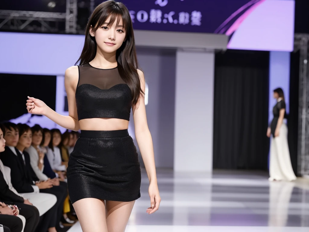 An extremely beautiful Japanese high school girl race queen who highlights her beautiful legs、She was photographed walking down the runway at a fashion show wearing Umbra's new underwear.、She is an eternal idol who combines a clean look with modern charm.。 She creates such beauty。 She feels her own warmth。 She creates a warm atmosphere。 We create beauty。 That's what I want to say。 In her full body photo、The figure features porcelain-like skin and golden hair that radiates a soft glow.。 This is probably、It captured the essence of her timeless charm.、This is the best shot ever.。 Each straight line and curve is carefully expressed.、Breathtakingly beautiful with impeccable detail。 This piece perfectly captures her timeless beauty.。 Divine Proportions、Sharp focus、Full-body photo taken by Kishin Shinoyama、high quality、High resolution、Detailed Background