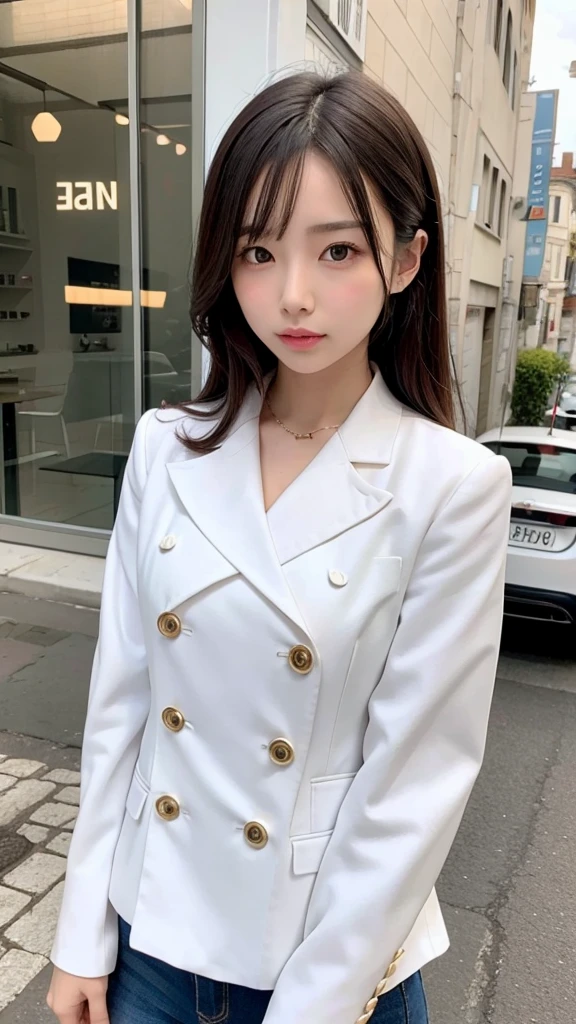 Stylish small breasted girl