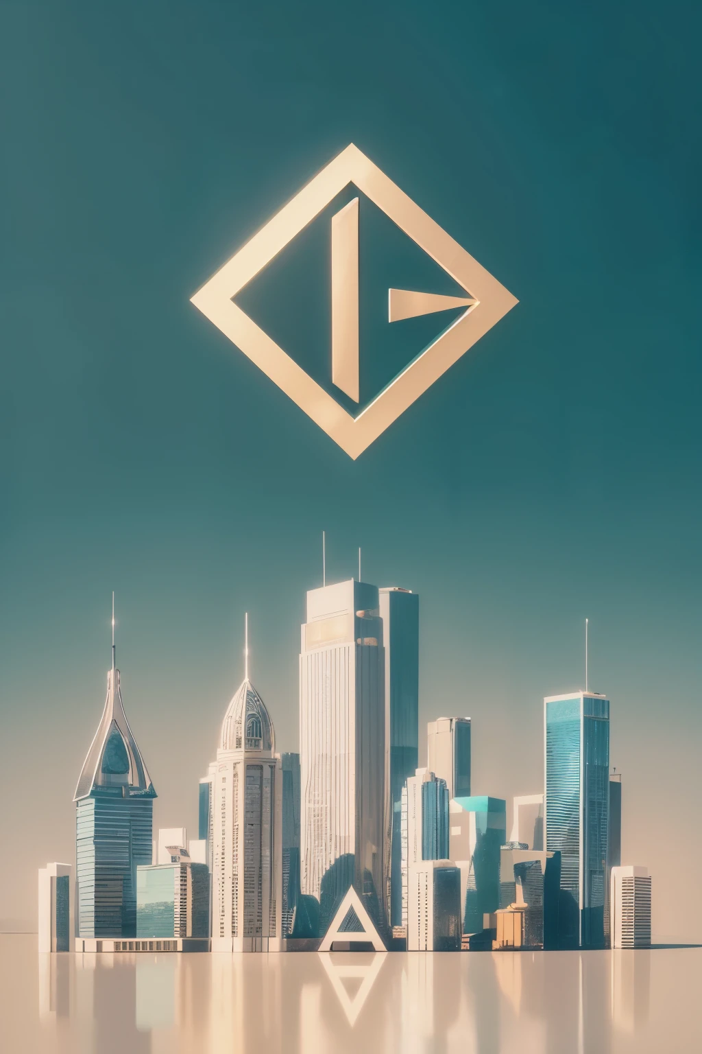 CREATE A LOGO INSPIRED BY LUXURY BRAND LOGOS WITH LETTERS "City" JOINTS IN CHROME TEXTURE ON PASTEL COLOR BACKGROUND 
