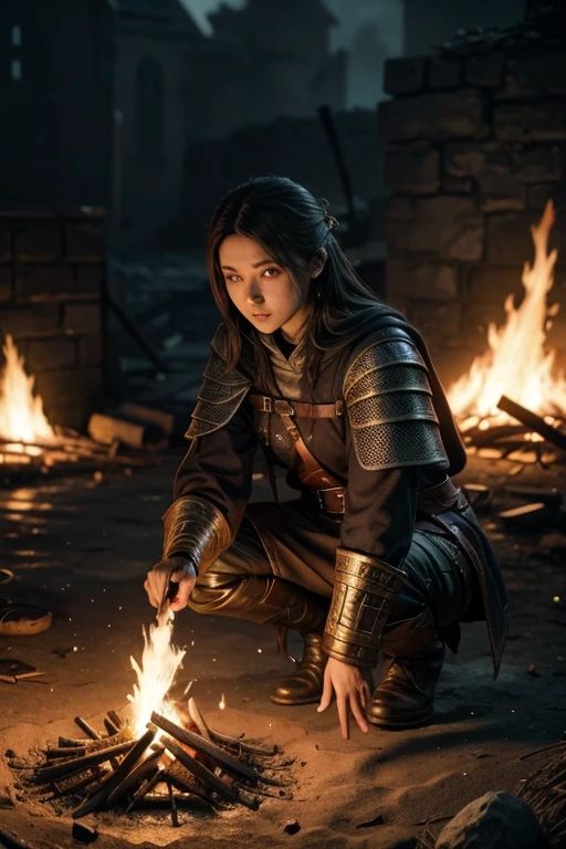 Manage the weapons ana like a mage in a dark souls bonfire 