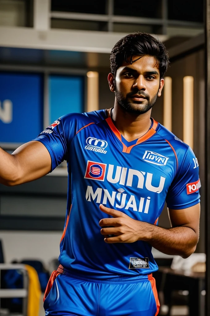 A jersey of Mumbai Indians team player no 10