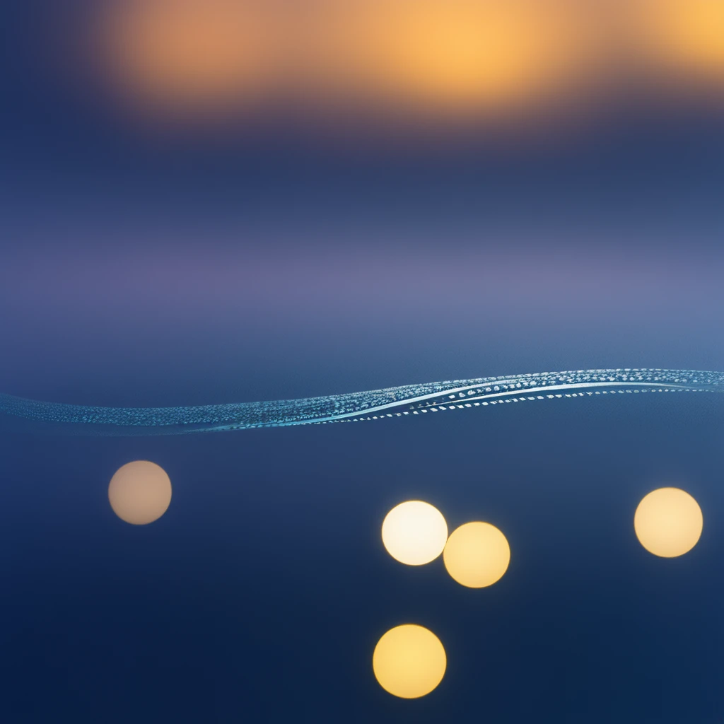 Flowing integration of raindrops and city lights