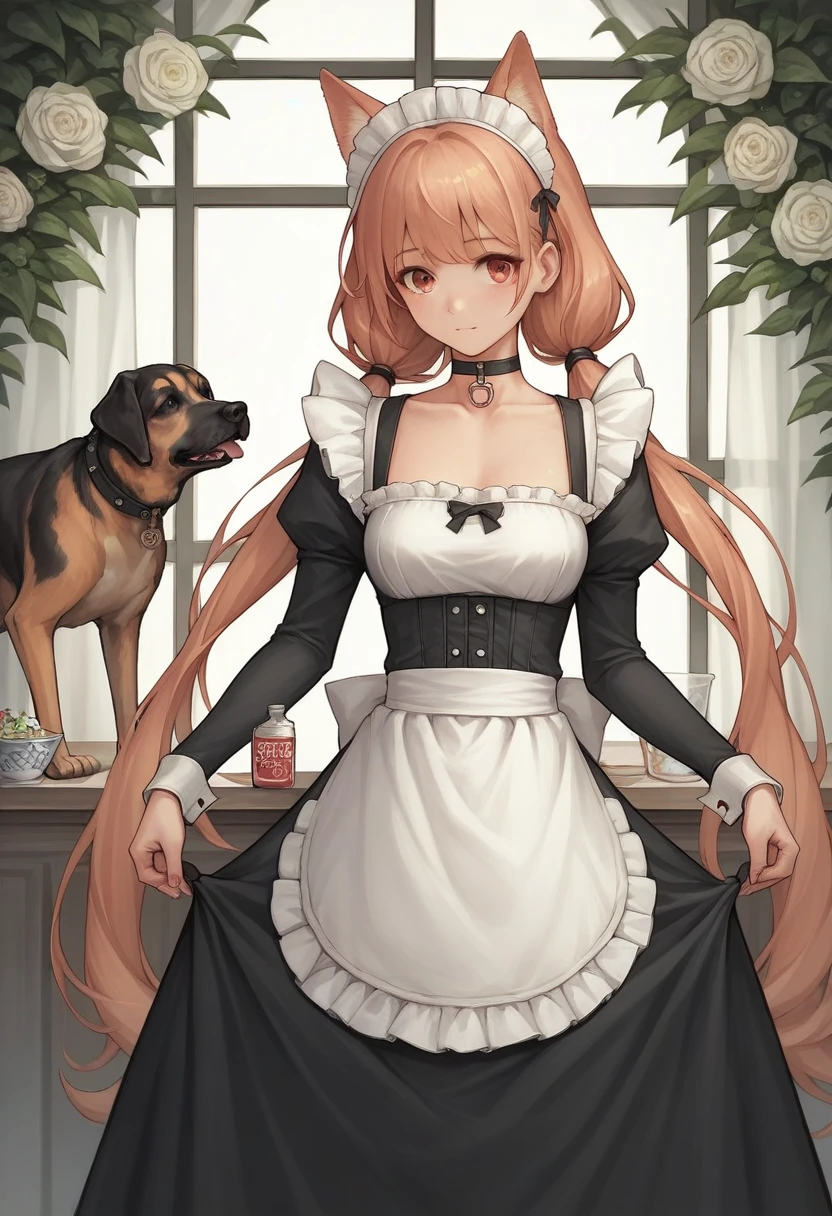 score_9, score_8_superior, score_7_superior, score_6_superior, score_5_superior, score_4_superior, sauce_anime, It 1, flower, Twin tails, low Twin tails, Very long hair, Dog Girl, choker, Maid's Headdress, Black kimono, Wide sleeves, Frills, heart, White apron, Sleeves are longer than the wrist, skirt, red skirt, Brown footwear, Cross-laced shoes, cherry blossoms, :3, smile, tooth, Open your mouth, whole body, leg superior, garden, Grass, View your viewers, (masterpiece、Highest quality、High resolution、Ultra-high-definition CG、8k size wallpaper, super detailed skin, detailed, beautiful detailed eyes), BREAK, ass pov, sit astride, girl on top, focus pussy, black hair, drop eyes, student, BREAK, Sex:1.5, pussy juice:1.5, ((smile)), cum pussy:1.9, baby face, BREAK, Shopping mall, pussy in small penis, erectile nipples, Put your hands forward, peeing, Phimosis, Round eyes、Terribly violent sex acts、((Medium chest))、A large amount of bodily fluids splashing、BREAK、small penis, Live-action background、