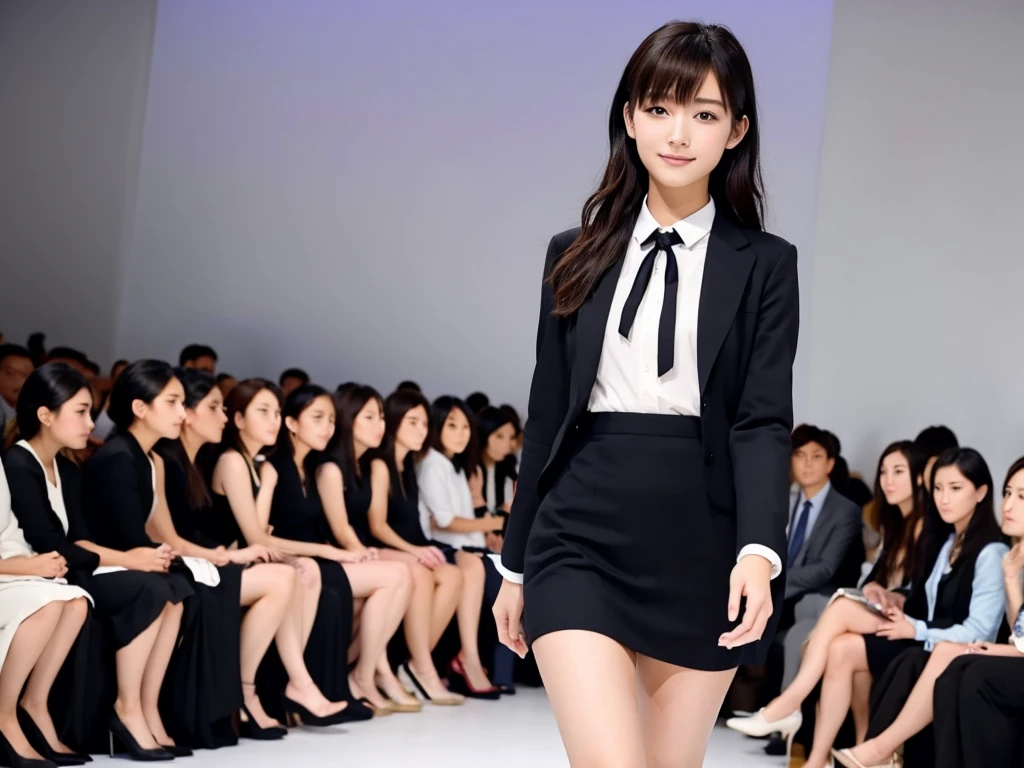 An extremely beautiful Japanese high school girl race queen who highlights her beautiful legs、She was photographed walking down the runway at a fashion show wearing Umbra&#39;s new underwear.、She is an eternal idol who combines a clean look with modern charm.。 She creates such beauty。 She feels her own warmth。 She creates a warm atmosphere。 We create beauty。 That&#39;s what I want to say。 In her full body photo、The figure features porcelain-like skin and golden hair that radiates a soft glow.。 This is probably、It captured the essence of her timeless charm.、This is the best shot ever.。 Each straight line and curve is carefully expressed.、Breathtakingly beautiful with impeccable detail。 This piece perfectly captures her timeless beauty.。 Divine Proportions、Sharp focus、Full-body photo taken by Kishin Shinoyama、high quality、High resolution、Detailed Background
