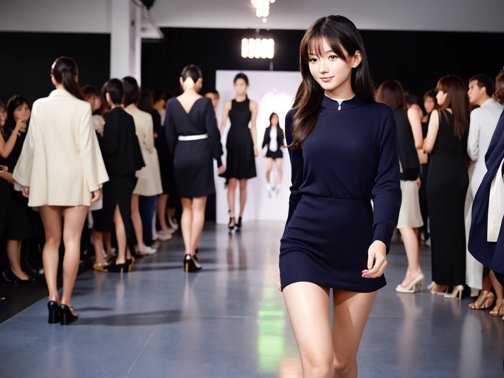 An extremely beautiful Japanese high school girl race queen who highlights her beautiful legs、She was photographed walking down the runway at a fashion show wearing Umbra&#39;s new underwear.、She is an eternal idol who combines a clean look with modern charm.。 She creates such beauty。 She feels her own warmth。 She creates a warm atmosphere。 We create beauty。 That&#39;s what I want to say。 In her full body photo、The figure features porcelain-like skin and golden hair that radiates a soft glow.。 This is probably、It captured the essence of her timeless charm.、This is the best shot ever.。 Each straight line and curve is carefully expressed.、Breathtakingly beautiful with impeccable detail。 This piece perfectly captures her timeless beauty.。 Divine Proportions、Sharp focus、Full-body photo taken by Kishin Shinoyama、high quality、High resolution、Detailed Background
