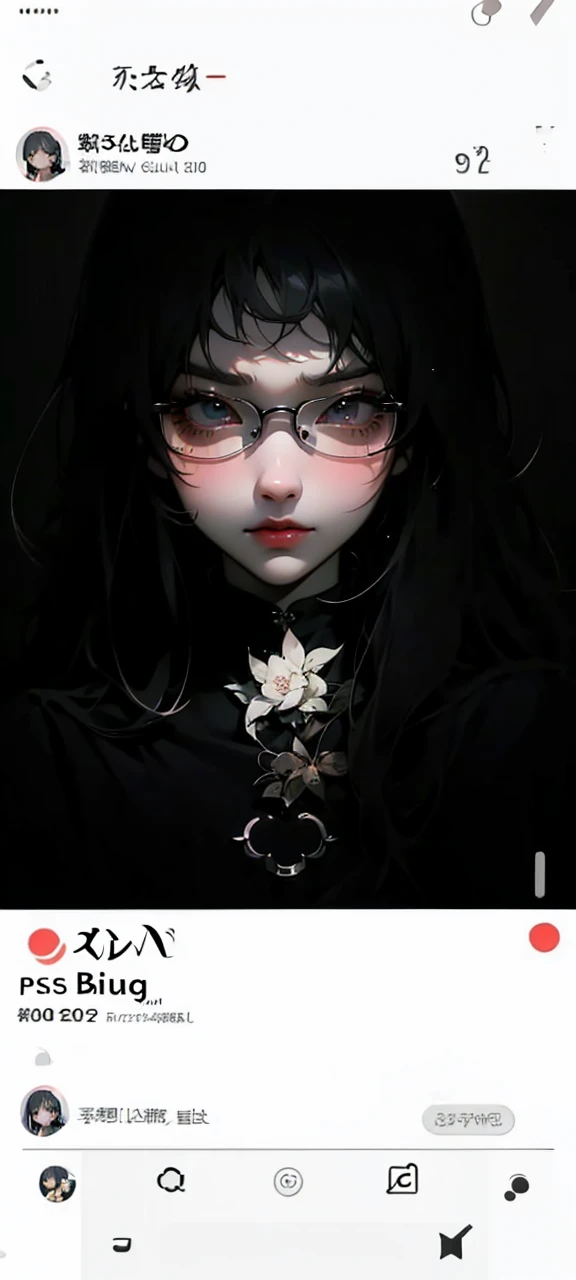 a close-up of a person in a black shirt and glasses, guweiz style artwork, animated realism style, realistic anime art style, inspired by Yanjun Cheng, realistic anime art style, semi-realistic anime style, tendencia en artstration, realistic art style, animated realism, realistic art style, beautiful and realistic faces