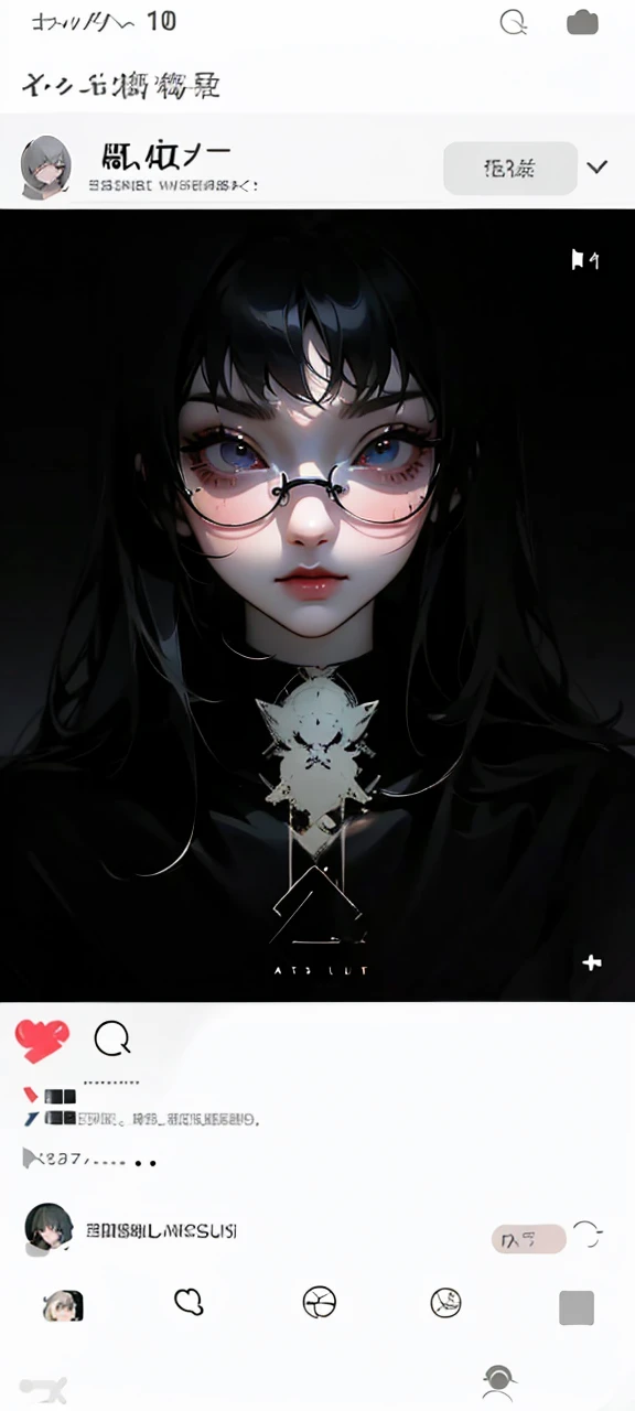 a close-up of a person in a black shirt and glasses, guweiz style artwork, animated realism style, realistic anime art style, inspired by Yanjun Cheng, realistic anime art style, semi-realistic anime style, tendencia en artstration, realistic art style, animated realism, realistic art style, beautiful and realistic faces