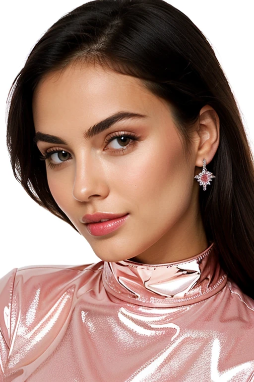 ((Best Quality)), ((Masterpiece)), (detailed), 1 pink gloss that has a logo that says glamor Gloss