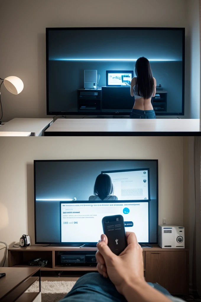 Images of someone turning off the light, someone taking cell phone chargers out of the socket and turning off connected TVs