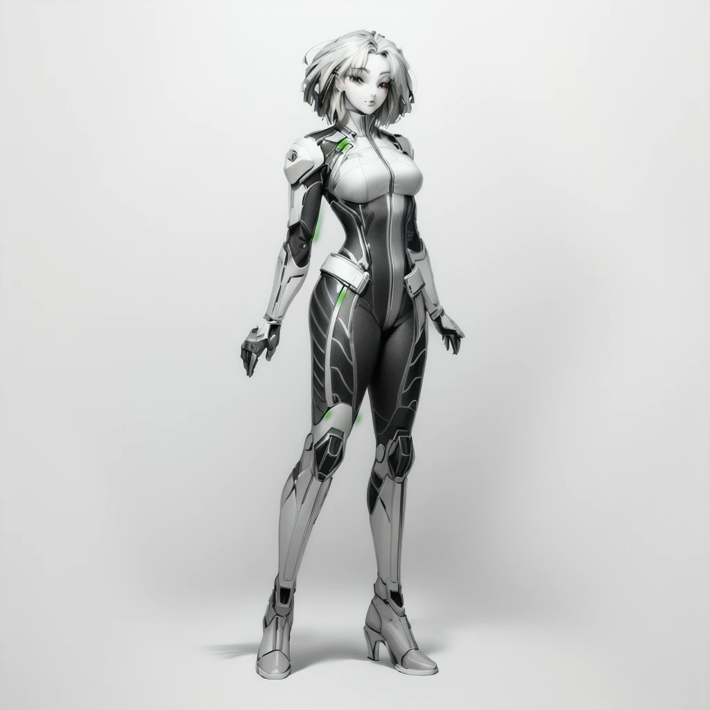 Enhance render style, grey color scheme, monochrome
