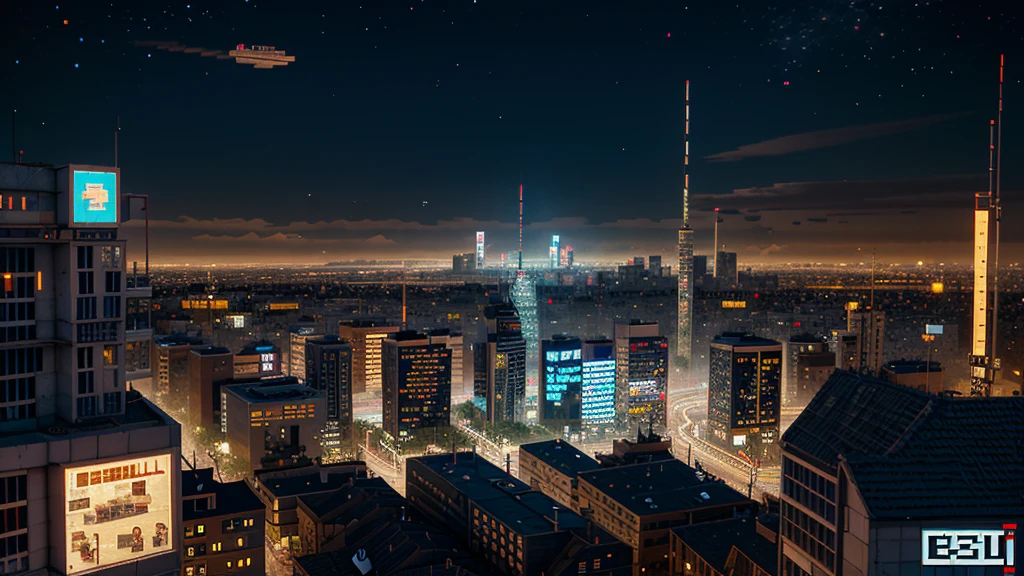 {pixel art}{pixel art}{Cyberpunk townscape}{ASİAN}