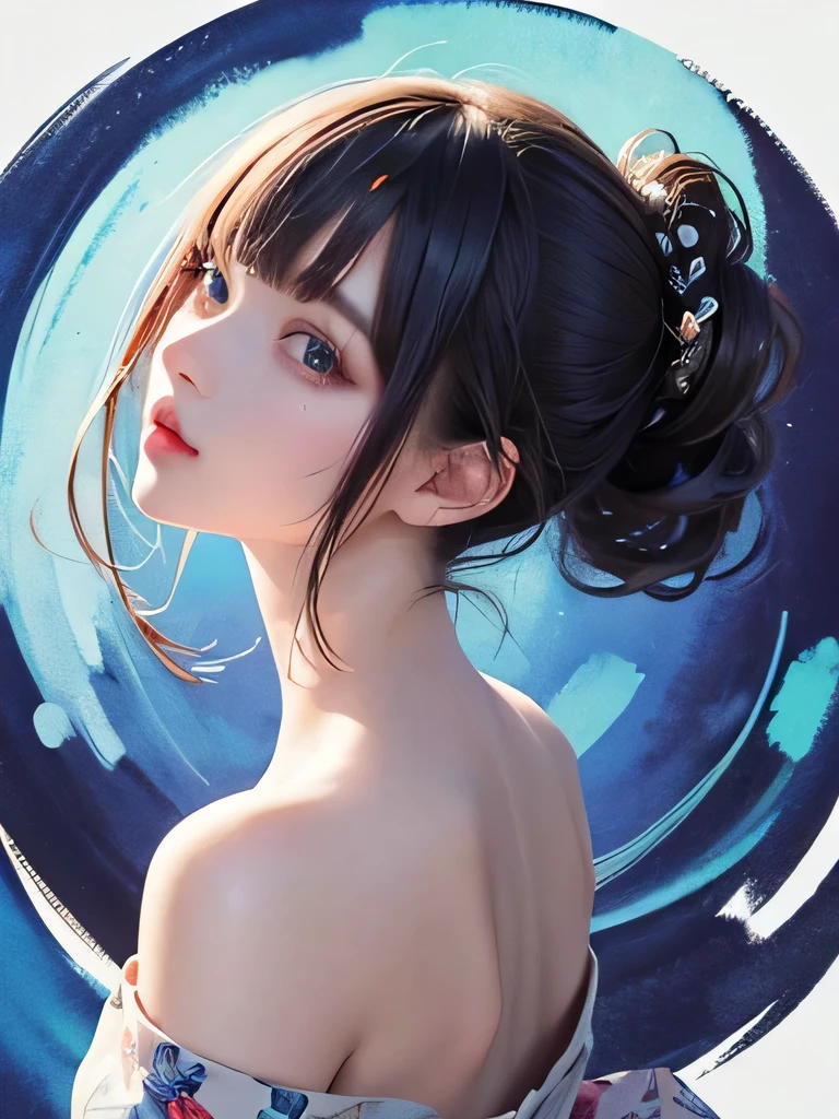 Nice style、(((Stylish fashion))), 8K quality、Intense watercolor, Detailed watercolor art, Watercolor splash, surreal, Avant-garde pop art, Beautiful and expressive paintings, Beautiful artwork illustration, Very colorful tones, wonderful, Cool Beauty, Highest quality、Official Art, vector art, stylish design, (((The most beautiful boy))), (((Highest quality))), High resolution, ((detailed)), (((Doodle Art)), ((masterpiece)), ((Super detailed)), (((stylish))),(((artistic hairstyle)))