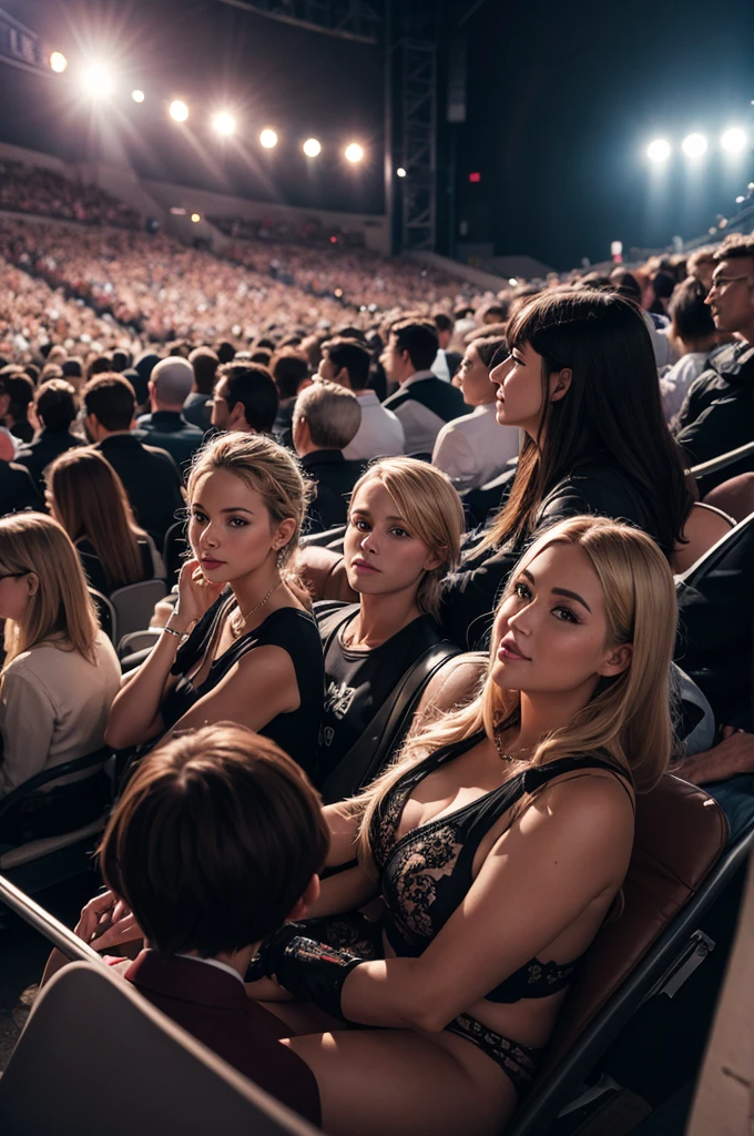 people at the show.