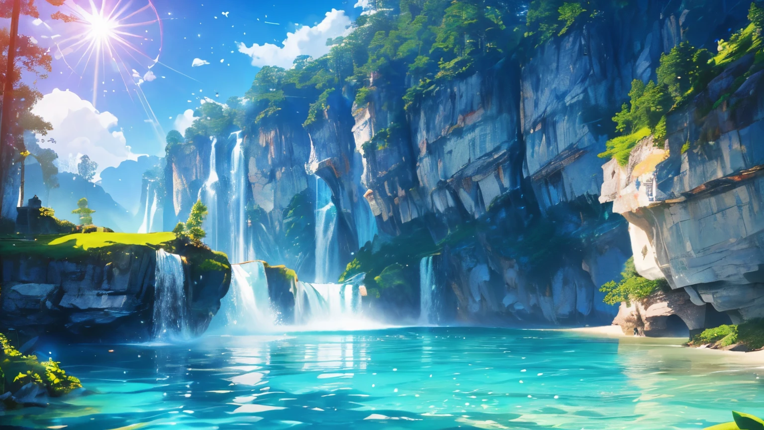 (logo、wonderful、8K、Tabletop、RAW Photos、wonderful、最high quality、PhotoGenuineistic and Very detailed、CG、high quality、Very detailed、Narrative poem、Particle Effects、Dynamic Effects、Text Boundary Depth、Cinematic Light、Lens flare、Ray Tracing、Tabletop、Genuine、Ultra HD、Fantasy)、Beautiful Water、Splash、Water flow、Water swell、Great beauty、The beauty and brilliance of crystal clear green water、The tranquility and beauty of water、wonderfulWind view、Beautiful natural water、green、Wind、wonder、wonderful
