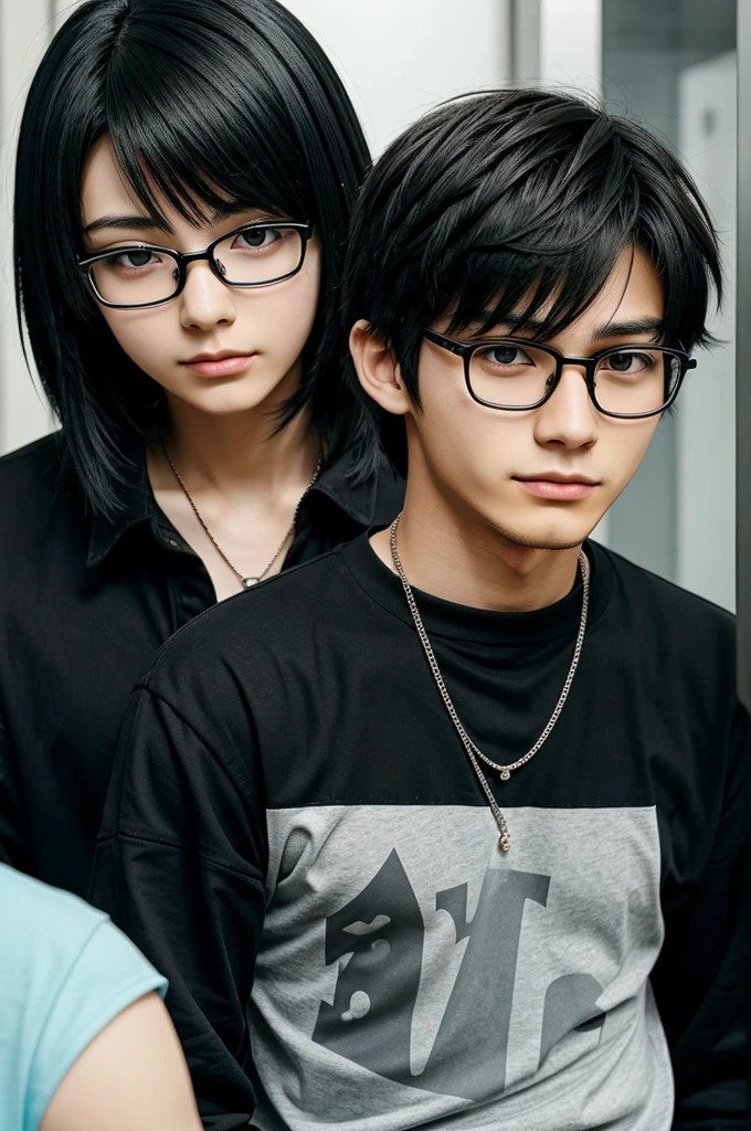 Anime character wearing black glasses looking for a anime boy 20 years old character wearing black glasses looking for a anime boy 20 years old 