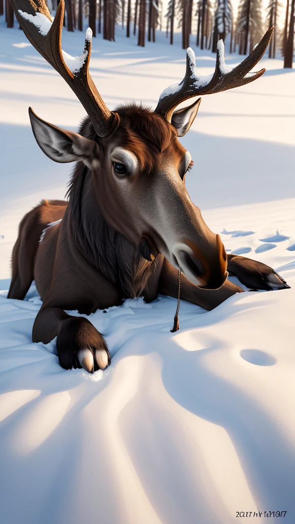 A logo about deer