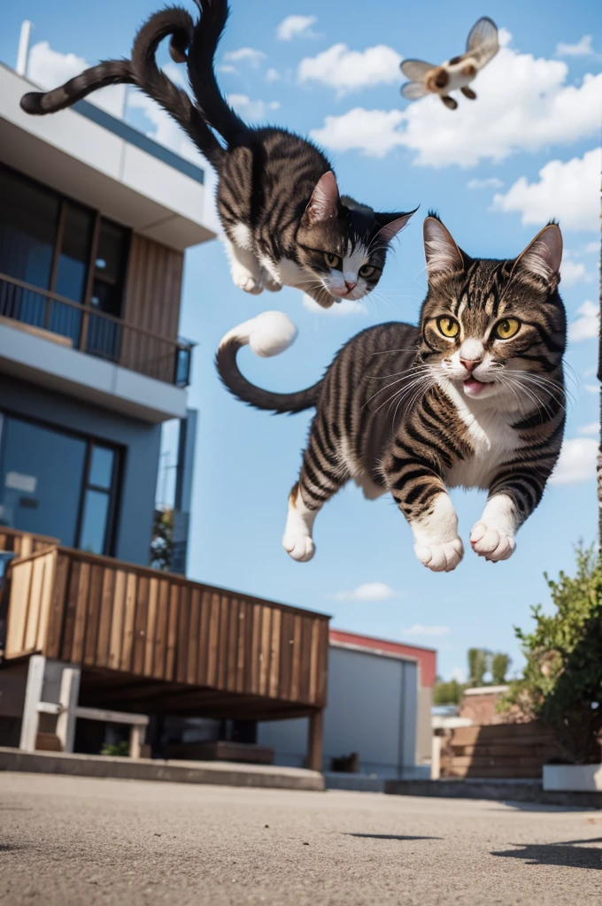 Flying cat