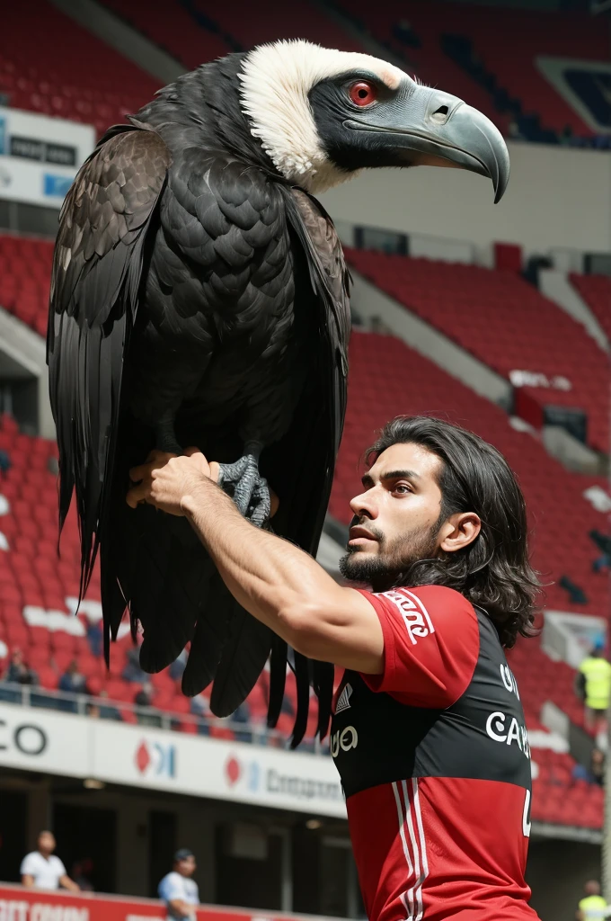Huge vulture among Flamengo fans 