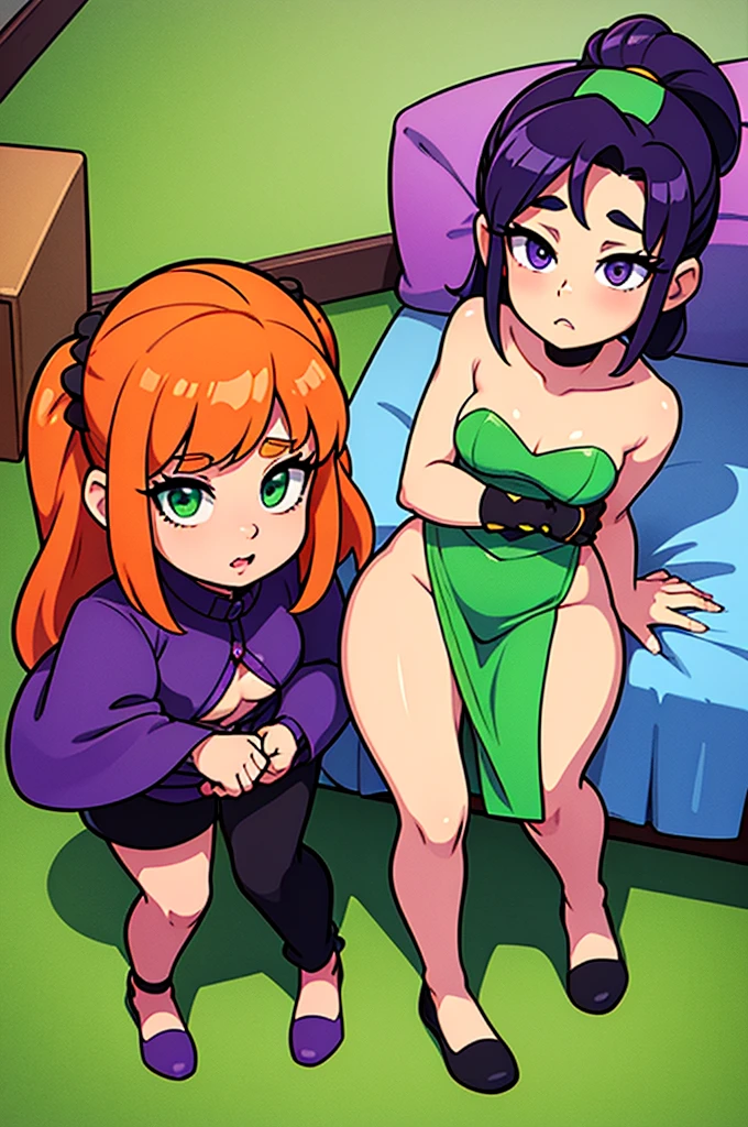 very beautiful and sensual star goddesses facing destiny with a camehame-ha. ((purple vs green color power))
angstar7 anime manga. ep.1 Reus woke up in an unknown bed, rodeado de pantallas y cables. I didn't remember anything that had happened, only that he had asked God to take him out of his miserable life. Al mirar a su alrededor, vio a una chica de cabello rosa y ojos verdes que lo observaba con curiosidad. Who are you? Where I am? - asked Reus, confundido. Me llamo Lila, and you are the chosen one - answered the girl, sonriendo -. You are in the year 2123, in a world where music and hip hop are magical powers. You have the gift of creating graffiti that can alter reality, and you can also use your voice to cast spells. You are the only one who can save us from the tyranny of the Empire, que nos oprime y nos roba nuestra libertad. ¿What? Are you kidding? - dijo Reus, Incredulous. No, es la verdad. I will explain everything to you, pero primero debes venir conmigo. There are more girls like me who are waiting for you. Somos tu harem, and we love you with all our hearts - said Lila, taking him by the hand. Reus didn't know what to think. Was I dreaming? Or was it a bad joke? But he couldn't deny that he felt a strange attraction for Lila., and that I was curious to know that new world. So he decided to play along., and he let himself be carried away by her. cada una con un poder musical diferente, faced the forces of the Empire, who wanted to capture him and use him for their evil purposes. Reus discovered that he had great potential, and that could crThus began the adventure of Reus, hip hop hero. Junto a su harem de 15 bellas mujeres, incredible ear graffiti that gave him an advantage in battles. He also learned to use his voice to sing rhymes that had various effects., como curar, atacar, defender o inspirar. But not everything was easy for Reus. He also had to face his own demons, and those of her companions. Some of them had past traumas, otras oc