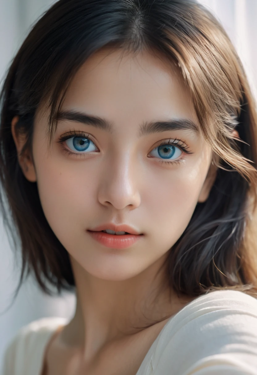 8K,best quality, masterpiece, Ultra-high resolution, (Reality:1.4), RAW photos, (Real skin texture:1.3), (Film Grain:1.3), (Selfie Angle),1 Girl,Beautiful and detailed eyes and face,masterpiece, best quality,close up,Upper body,