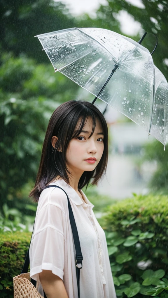 ((crane))、Rainy Sky、((1girl)),