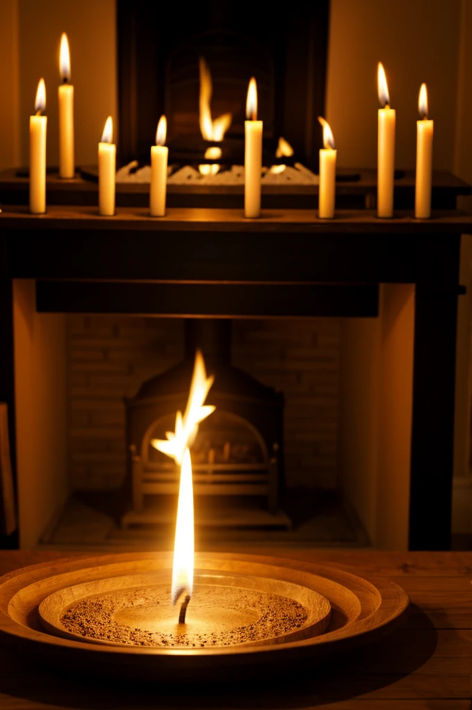 candle burning