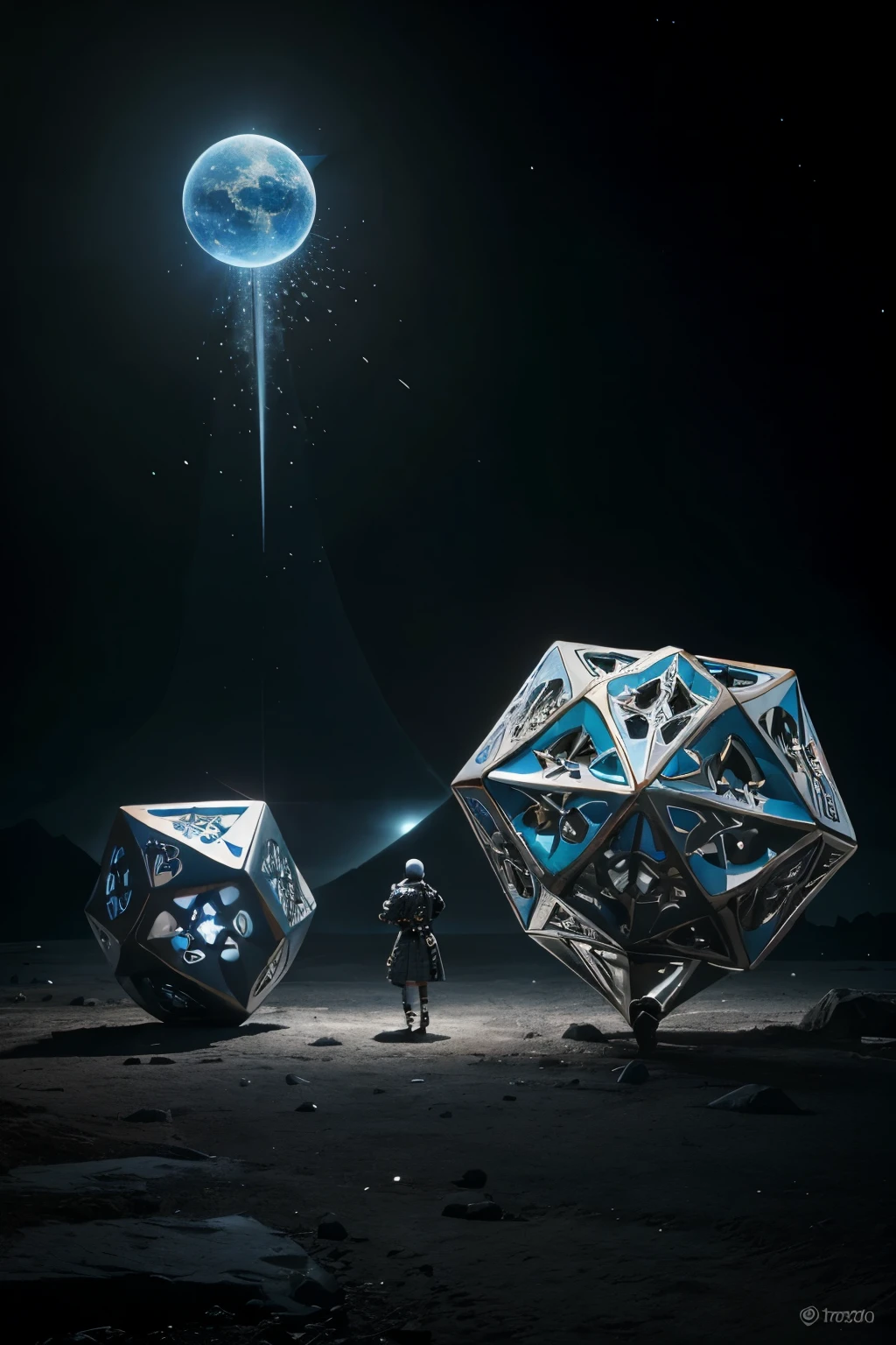 Once Upon a time, in a world not so different from ours, a kingdom where bodies were not made of flesh and blood, but of complex geometric figures. This kingdom was called Geometriland., and in it lived beings with bodies of all shapes and sizes: cubes, spheres,
tetrahedra and many other polyhedral figures.
Among all the inhabitants of Geometrilandia, there were two inseparable friends: Cuadro y ball. Box had a perfect cube-shaped body, with its six square faces, and always moved in straight lines and precise turns. ball, On the other hand, had a rounded and smooth body, allowing him to roll and move with natural grace.
One day, The two friends heard about a mysterious place in the confines of Geometriland., known as the Valley of Unknown Shapes. according to legend, In this valley lived bodies with such complex geometries that not even the wise men of the capital had been able to decipher their shapes.. Intrigued by history, Cuadro y ball decidieron emprender una aventura para descubrir el secreto del valle.
The journey was long and full of challenges.. Cadre had to carefully calculate every move to avoid falling into narrow, sharp cracks., mientras que ball rodaba con facilidad pero tenía que tener cuidado de no perderse en los terrenos inclinados. Despite the difficulties, Their friendship and determination kept them together..
Finally, They arrived at the Valley of Unknown Forms. What they found there exceeded their expectations.. The valley was full of incredible figures: truncated icosahedra, stellated dodecahedra, and complex bodies that seemed changing and fluid. But the most surprising thing was meeting a figure called Fractalina.
Fractalina was a fractal figure, with a body that repeated itself at different scales and seemed infinite in its complexity. He explained to them that the beauty of complex bodies did not reside only in their appearance.
