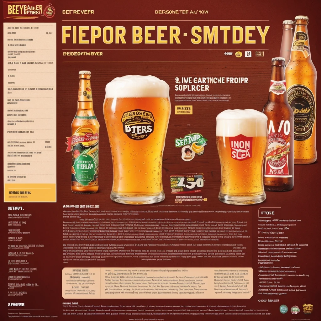 Beer promotion flyer