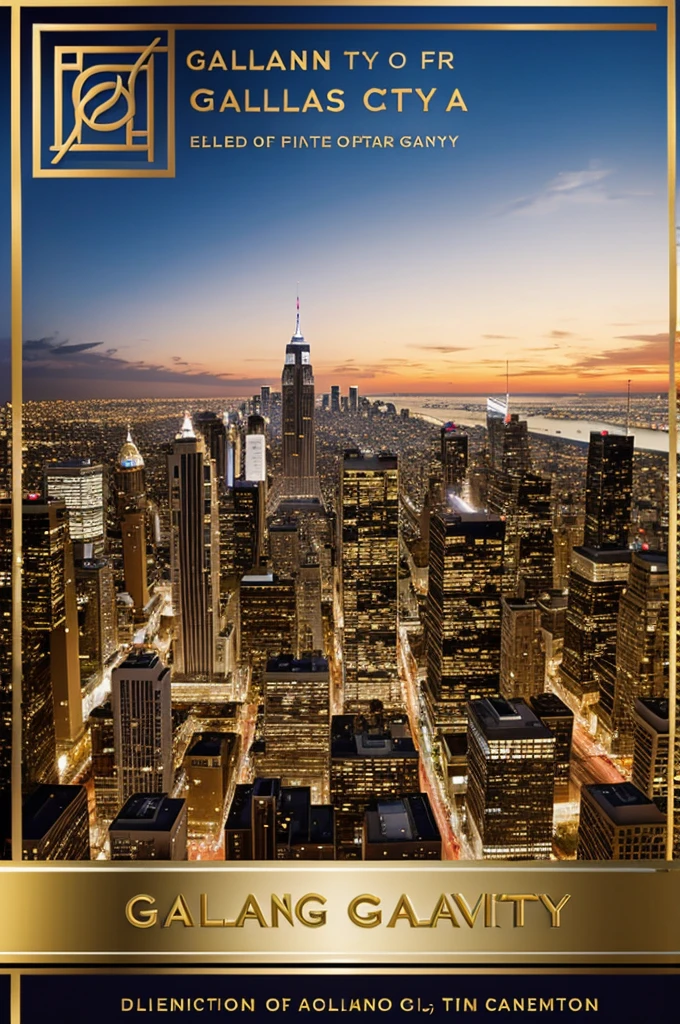Invitation card for an elegant gala in the city of Cali
