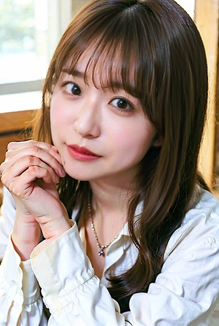 ((drooping eyes、Medium Hair、服の上からでもわかるBig Breasts、Both hands are in front of the belly button、A photo of panties visible through a short polo shirt、Roll up your shirt with your hands、She is wearing a white polo shirt and luxurious white panties.、:1.4))、In the living room、Length Cream Hair Color、Her huge breasts are obvious even through her clothes...、Small earrings、Light brown hair color、:1.4))、Shiny Hair、Light beige hair color、Background Blur、Light brown hair、{{Cowgirl Shot}}、((Close-up shot from the waist up、Big Breasts:1.4))、Big Breasts、にっこりsmile、服からでも分かるBig Breasts、Cowboy Shot、素敵なsmile、((Revealing clothing))、Full body photo、ring、Tuck your hair behind one ear、Silver Necklace、smile、Caustics、Highly detailed photos、Big Breasts、Super no makeup、(8K、RAW Photos、Highest quality、masterpiece:1.2)、(Realistic、Realistic)、1 Girl、((Big Breastsショートヘア、Looking into the camera:1.4))、Hair blowing in the wind