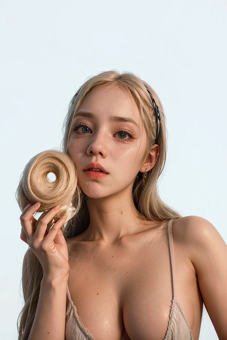 blonde woman with long hair and piercings posing for a photo, with white long hair, with long white hair, perfect white haired girl, ava max, tifa lockhart with white hair, pale porcelain white skin, anime girl in real life, with white hair, extremely light blonde hair, very light blonde hair, with long blonde hair, her hair is white