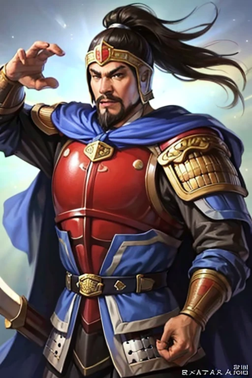 8K,knight with sword,1 male,ornate armor(The elaborately crafted coat of arms of a nobleman),ultra high resolution,surreal,realistic skin,Black hair short hair,big black eyes,muscular body,waist armor,delicate hands, Perfect hand shape, character art,action pose,masterpiece,Realistic RAW photos of the highest quality,bright colors,rich colors, backlight, movie lights, film grain,50mm lens,forage