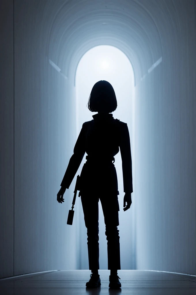 an optical illusion of a figure and a background