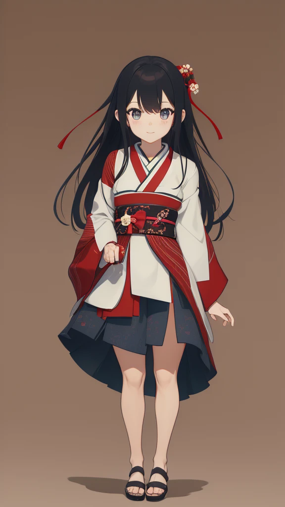 HD quality Japanese style cute girl Full Body Shot Looking this way