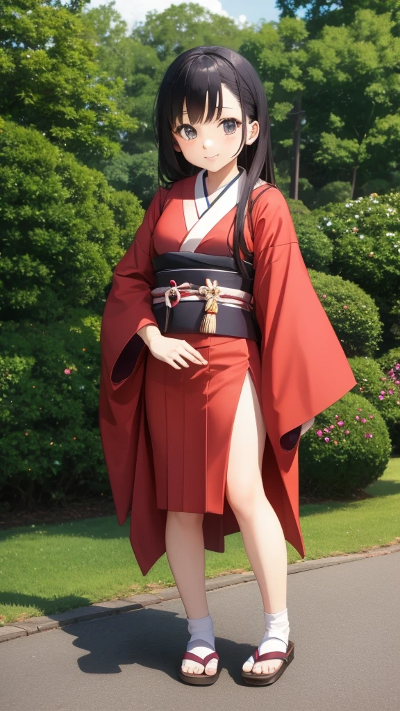 HD quality Japanese style cute girl Full Body Shot Looking this way