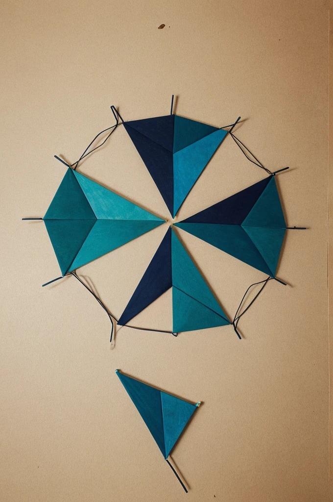 Make a circle in which there is pattern of triangle like zectangle