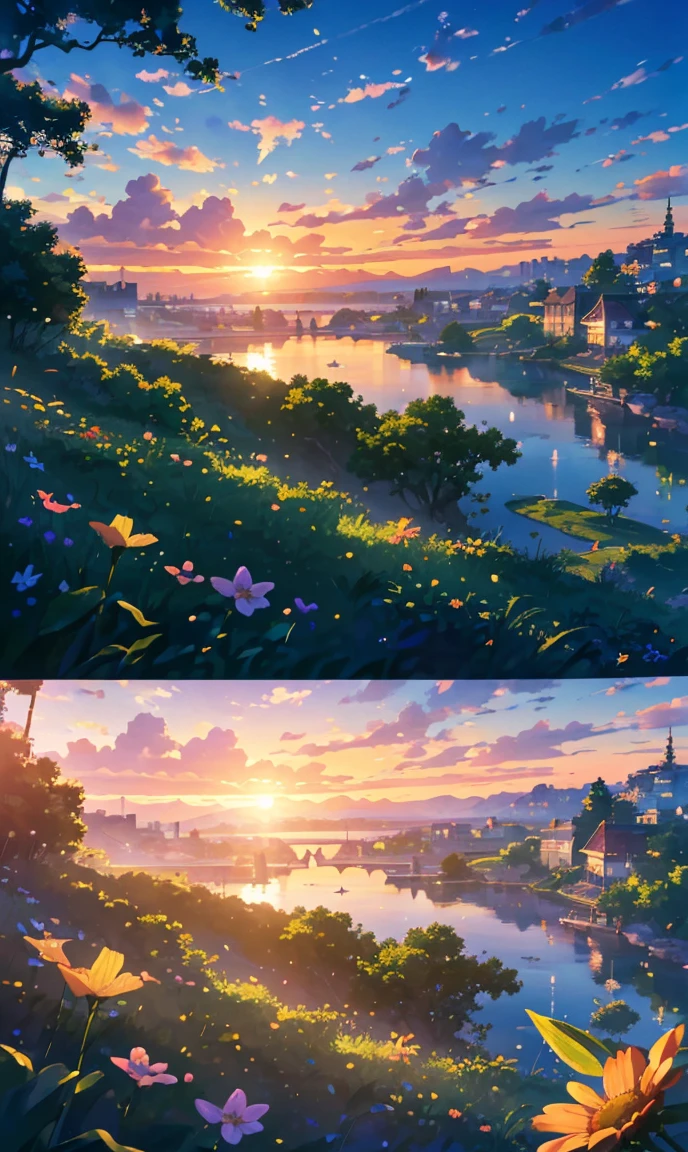 (Highest quality,4K,8K,High resolution,masterpiece:1.2),Super detailed,(Realistic,photoRealistic,photo-Realistic:1.37),nostalgic,Mysterious,Vibrant colors,Soft lighting,Breeze,Shining Sun,Playful laughter,An innocent smile,Blissful Day々,Warm Summer,Green pastures,Shining Sea,Happy Home,Quiet neighborhood,Fun adventure,childhood friend,rolling hills,Bright sky,Flowing River,Long walks in nature,Fluttering butterflies,Distant Music,Picnic in the shade,A garden full of flowers,The smell of fresh air,corner々Explore up to,Building a sand castle on the beach,Endless Horizon,Magnificent View,Amazing sunset,infinite possibilities,Dreams expand,Whispering Wind,old photograph,Precious moments,Magical sunrise,A Loving Family,Purity sealed away,Heartwarming memories,Dreamy nostalgia,Fascinating landscape