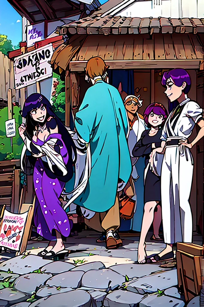very beautiful and sensual star goddesses facing destiny with a camehame-ha. ((purple vs green color power))