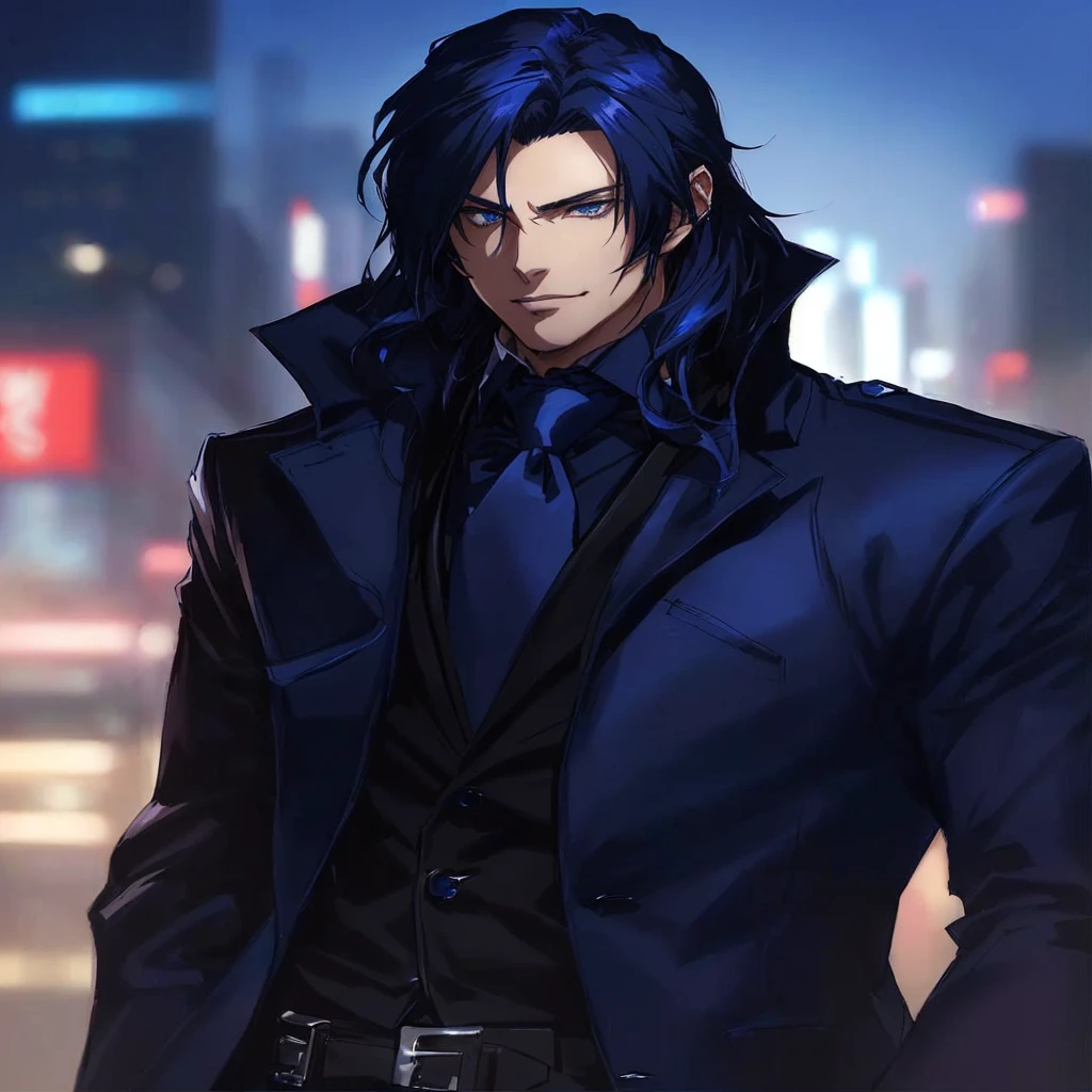a close up of a person wearing a suit and tie, anime handsome man, tall anime guy with blue eyes, male anime character, sylas, handsome male vampire, sebastian michaelis, handsome guy in demon slayer art, modern cyberpunk anime, anime portrait of a handsome man, male anime style, handsome anime pose, inspired by Yamagata Hiro, anime cyberpunk art