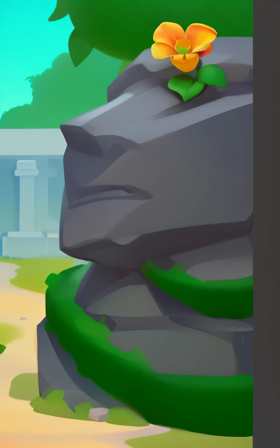 Statue, Tengman, Flower, European and American Cartoon Style, Game Original, High Quality, Perfect Work